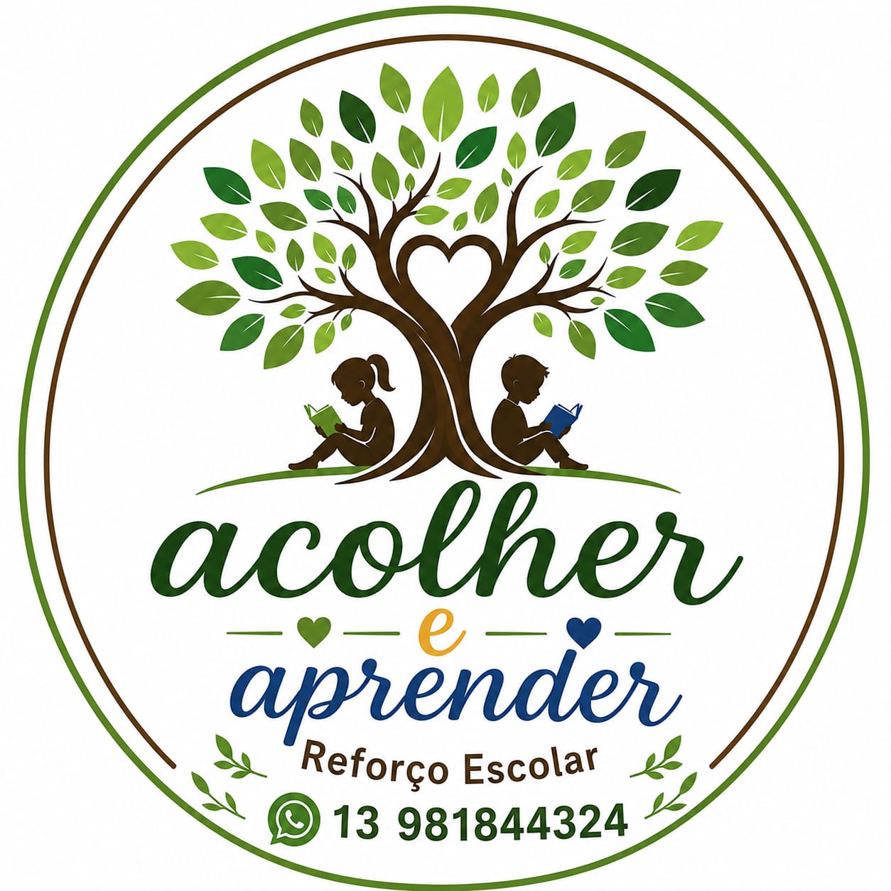 Logo Acolher e Aprender Reforço Escolar